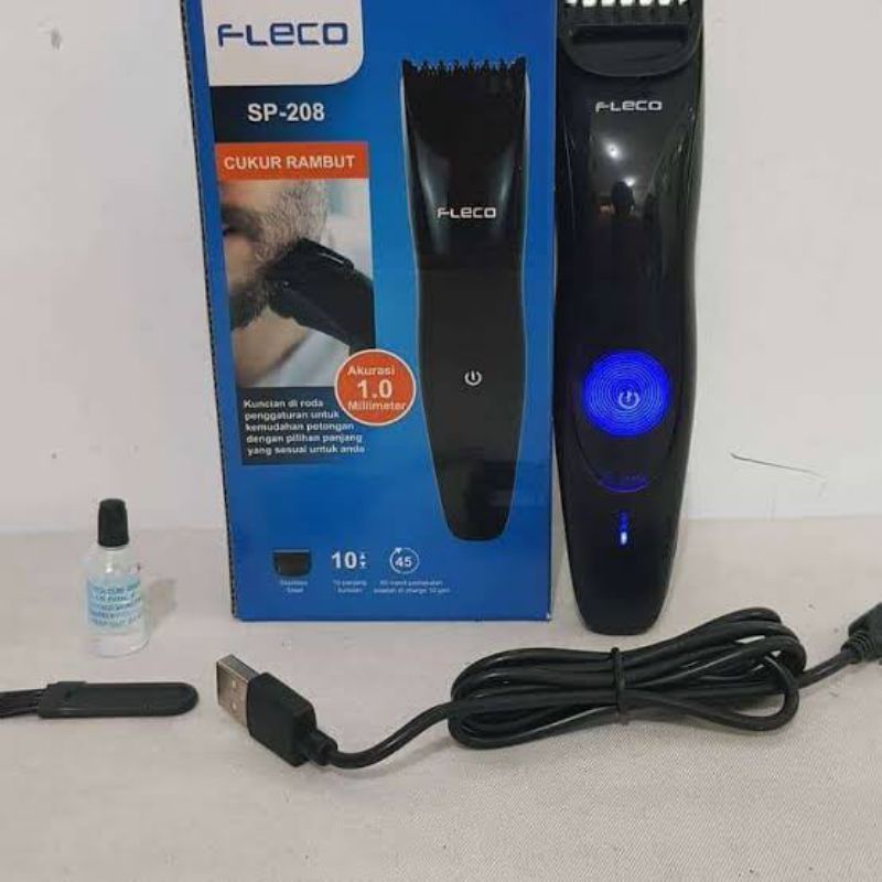 Jual Mesin Cukur Rambut Fleco Sp Mesin Cukur Portable Cas Shopee Indonesia