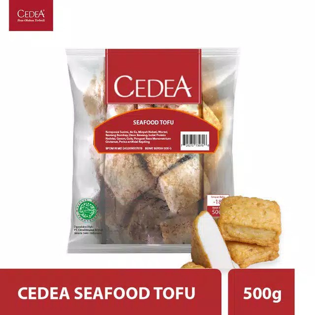 Jual Seafood Tofu 500 Gram Cedea Tahu Baso Ikan Bakso Ikan Frozen