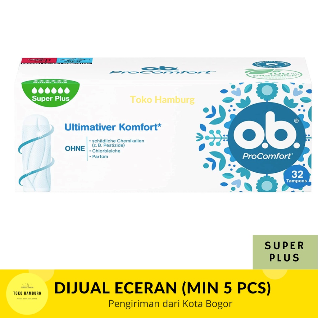 Jual TAMPON OB PRO COMFORT SUPER PLUS ECERAN MINIMUM 5 TAMPON | Shopee ...