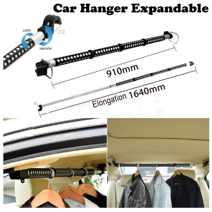 Jual Fmfit Gantungan Tarik Teleskopik Bar Baju Jas Pakaian Car Hanger ...