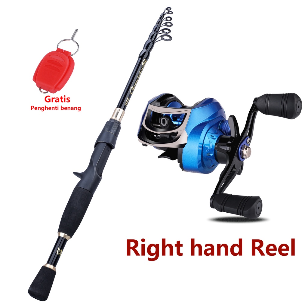 Jual Sougayilang Pancing Dan Reel Set M M Casting Rod Dengan Kiri Kanan Baitcasting Reel