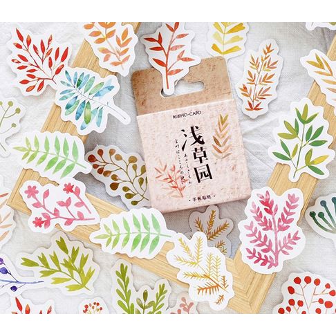 Jual Label Stickers - Compound Leaves (45pcs ) | Shopee Indonesia