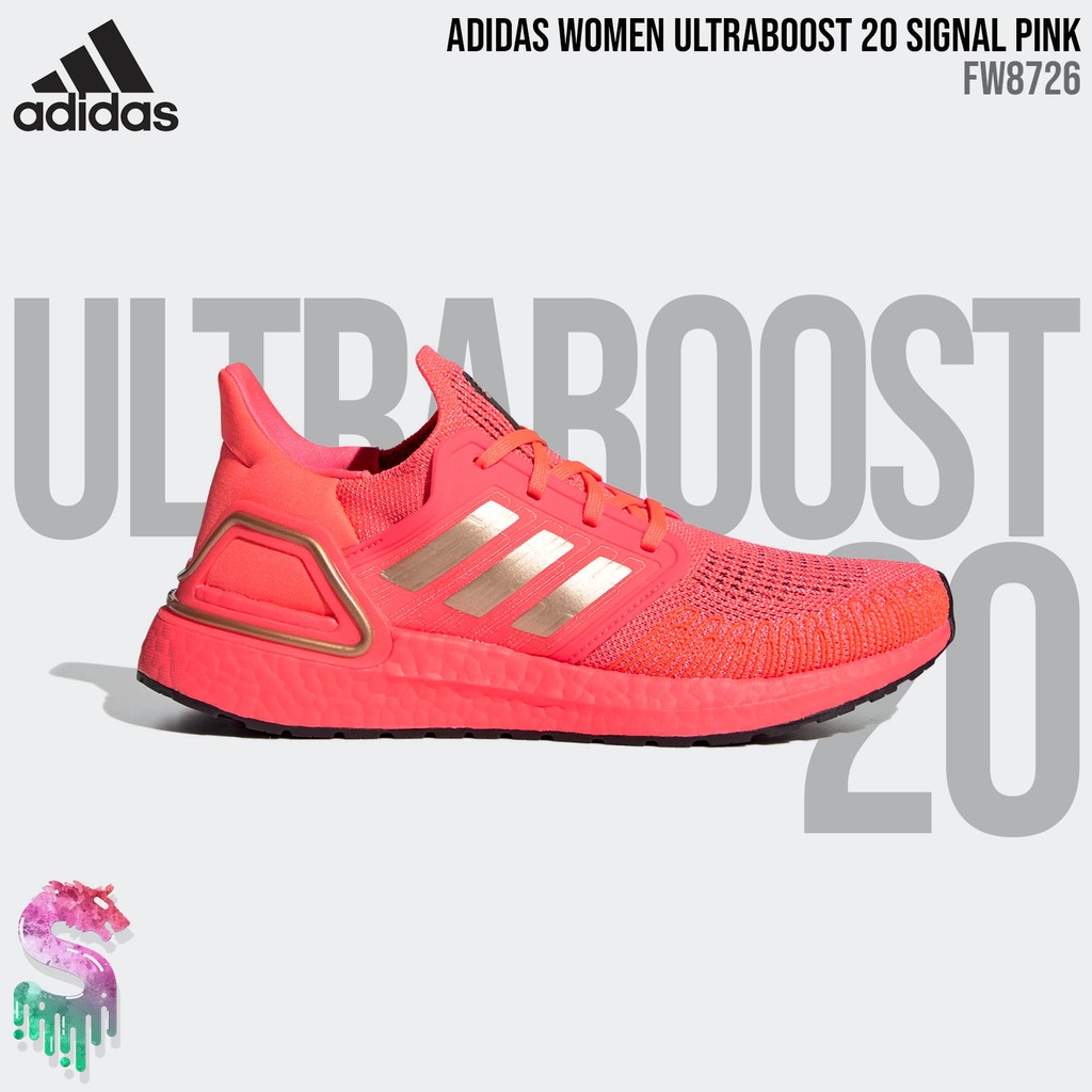 Jual adidas Ultraboost 20 [FW8726] Signal Pink Women