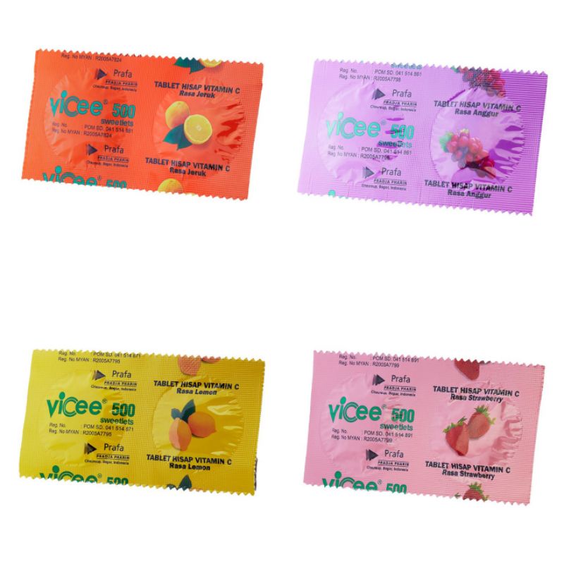 Jual Vicee Tablet Hisap 500mg | Shopee Indonesia