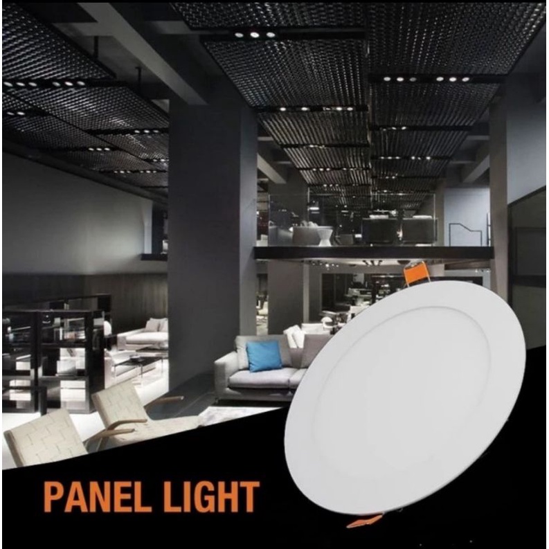 Jual LED Panel Light Bulat Slim 15 Watt 6000K Cahaya Putih | Shopee ...