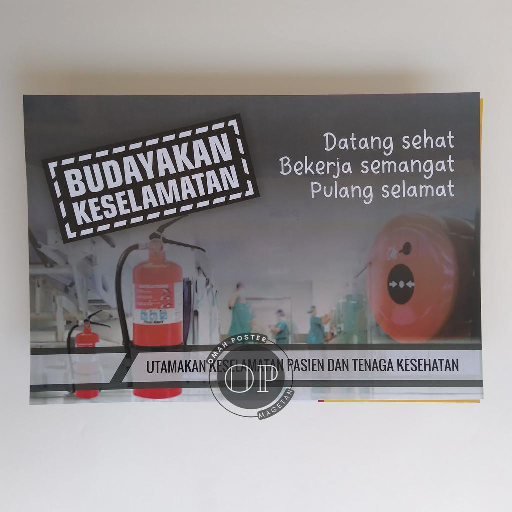 Jual Poster Budayakan Keselamatan Rumah Sakit Poster Budaya Kerja