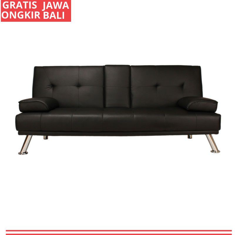 Jual FABELIO Sofa Bed Dabi (Black) Shopee Indonesia