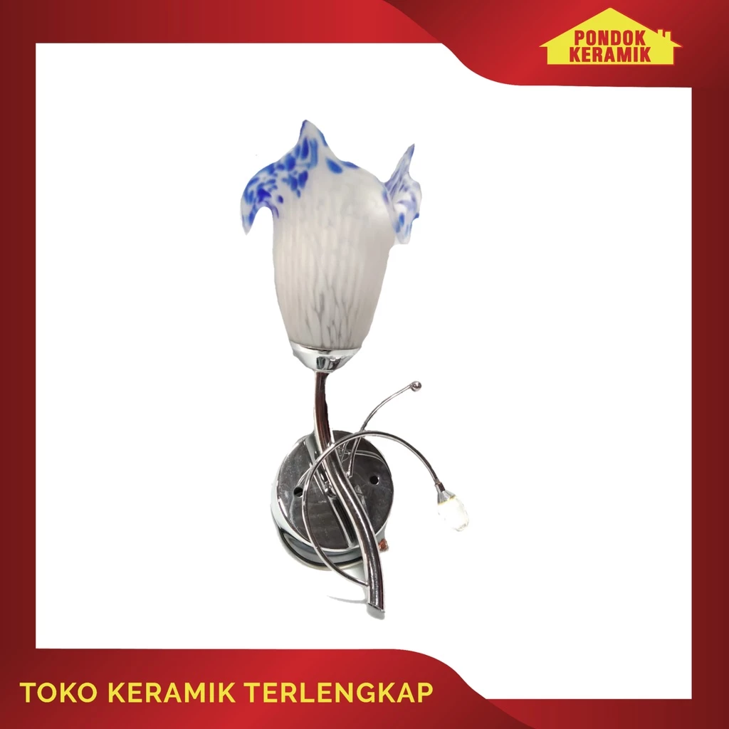 LAMPU DINDING HIAS MINIMALIS MODEL KEKINIAN W-535 BLUE