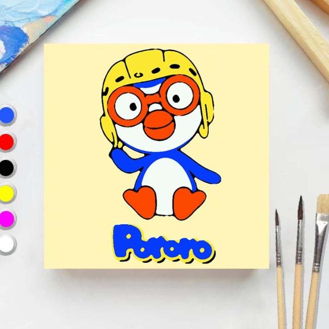 Jual Paint by number PORORO DUDUK 20x20 Painting kit/Set Melukis ...