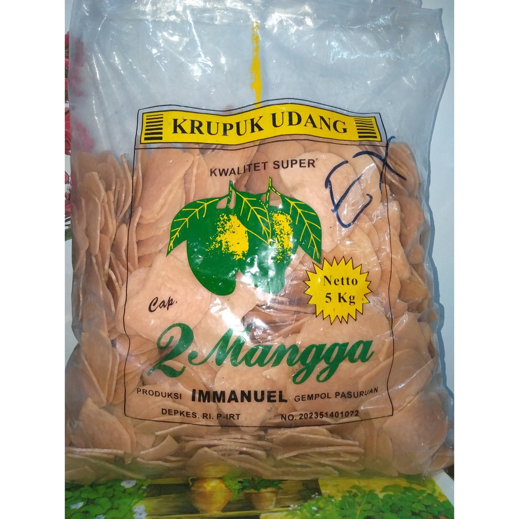 Jual Krupuk Udang Cap Dua Mangga Gram Repack Shopee Indonesia