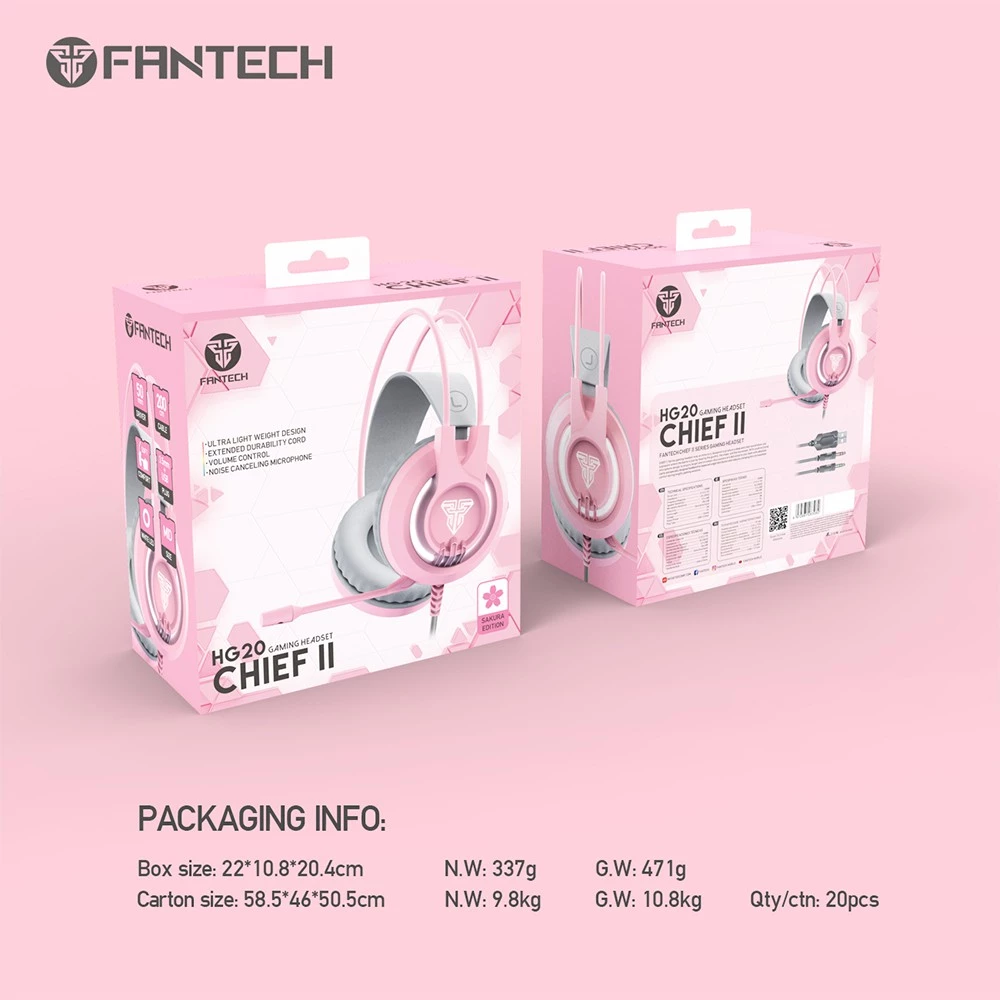Fantech SAKURA LITE CHIEF II HG20 Headset Gaming Pink