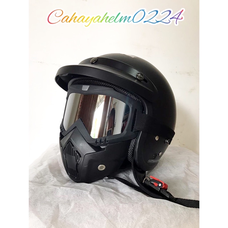 Jual [COD] HELM BOGO PLUS TOPENG 3in1 | Shopee Indonesia