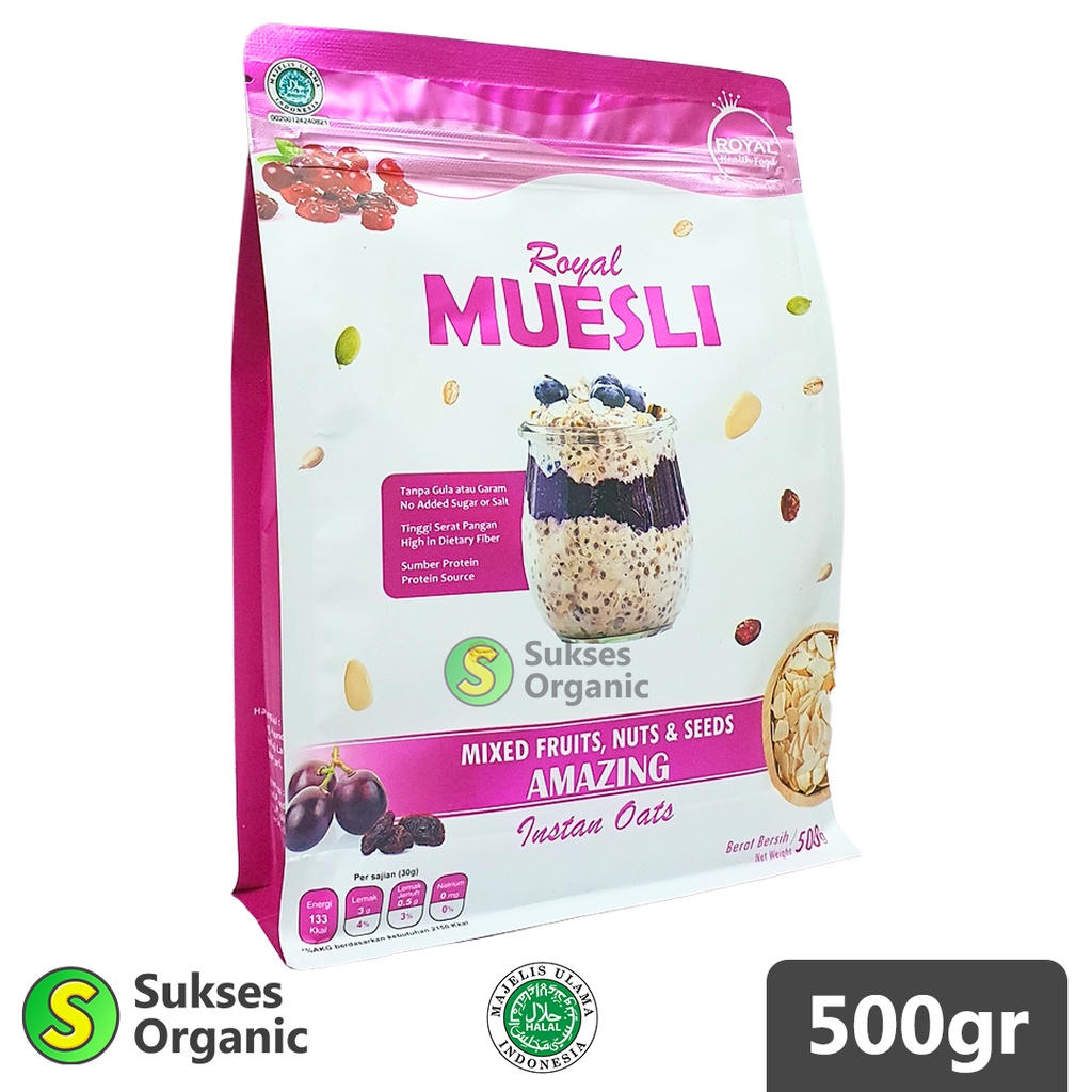 Jual Royal Muesli AMAZING Instant Oats 500gr Shopee Indonesia