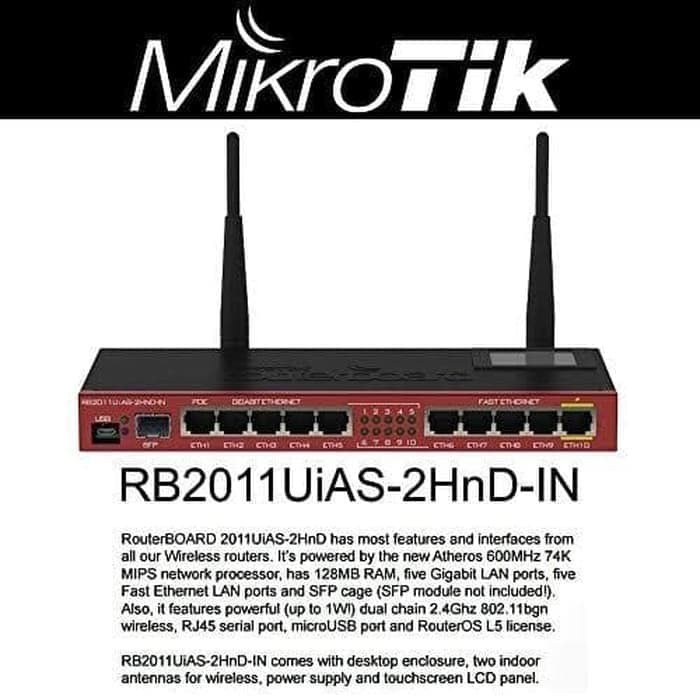 Jual Mikrotik RB2011UiAS-2HnD-IN Router Wireless | Shopee Indonesia