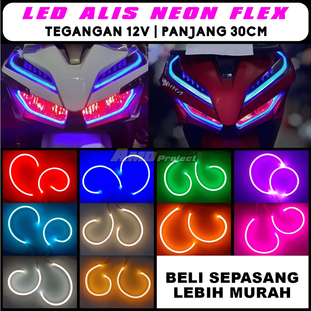 Jual Sepasang Lampu Led Alis 30cm Bisa Untuk Semua Motor Grade A+ Tidak ...