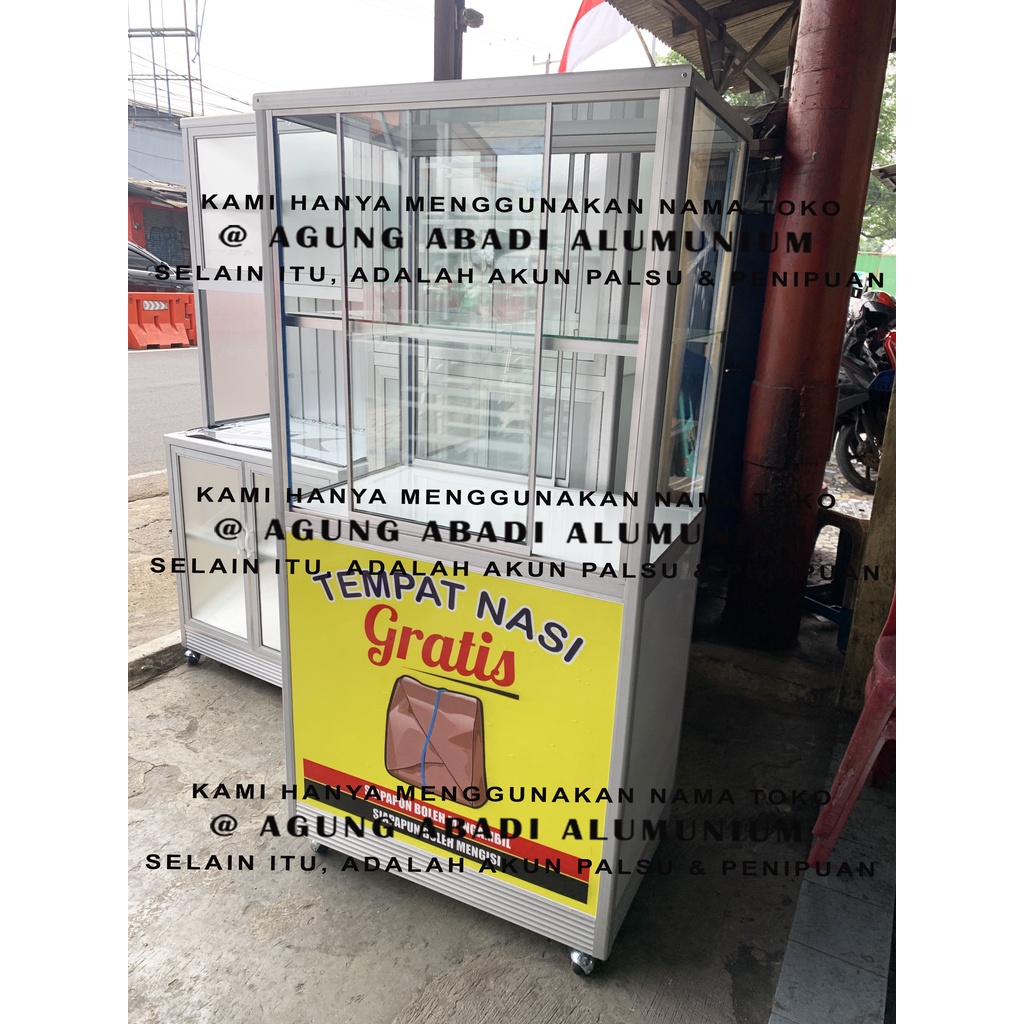 Jual Booth / Etalase / Gerobak / Box dagang makanan nasi | Shopee Indonesia