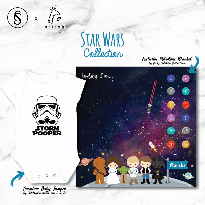 Star wars milestone blanket hotsell