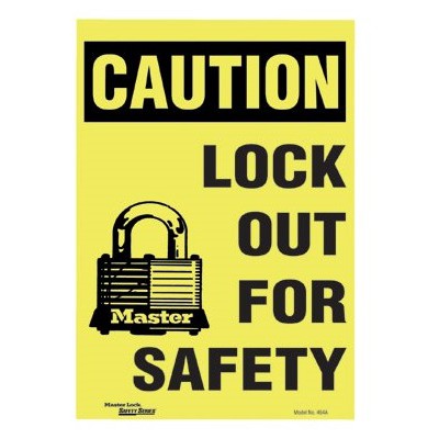 Jual MASTER LOCK MASTERLOCK 464A 464 FIBERGLASS LOCKOUT SAFETY SIGN ...