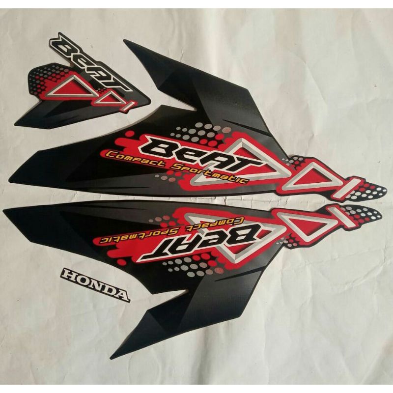 Jual stiker striping honda BEAT karbu 2011 hitam | Shopee Indonesia
