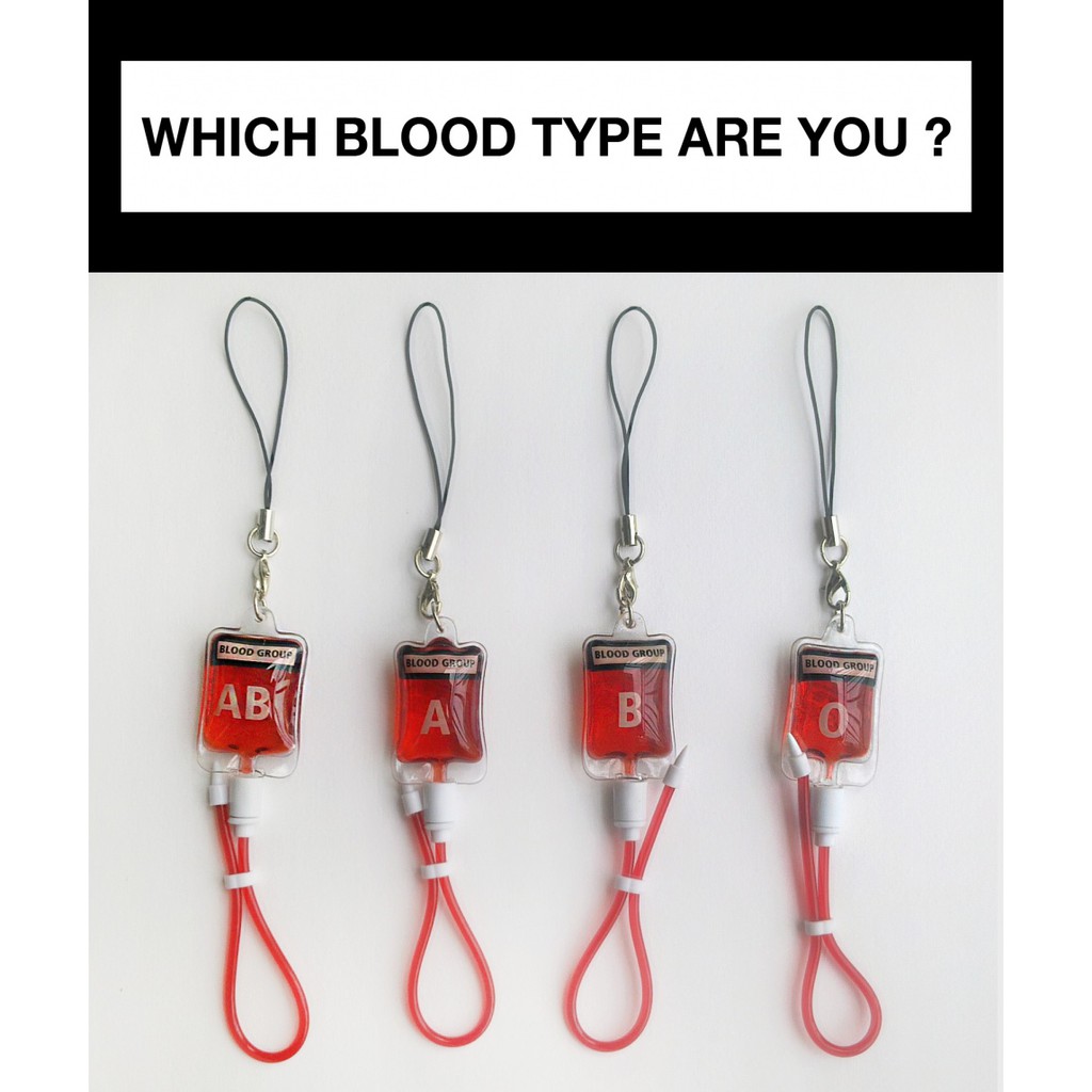 Jual Bloodtype Keychain / Gantungan Kunci Golongan Darah | Shopee Indonesia