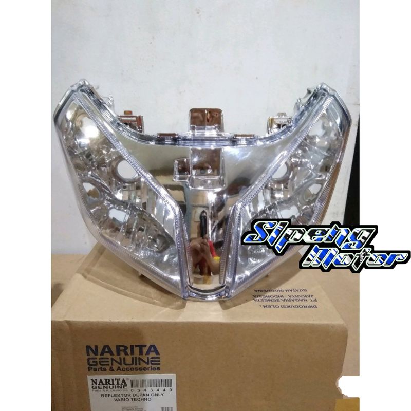 Jual LAMPU DEPAN REFLEKTOR HEADLAMP HONDA VARIO TECHNO 110 KARBU CBS