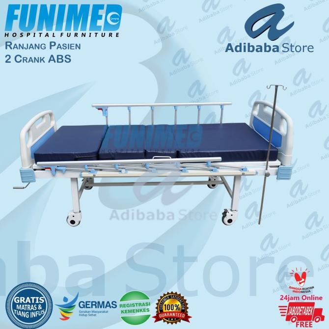 Jual Tempat Tidur Pasien | Ranjang Pasien Hospital Bed 2 Crank Abs ...