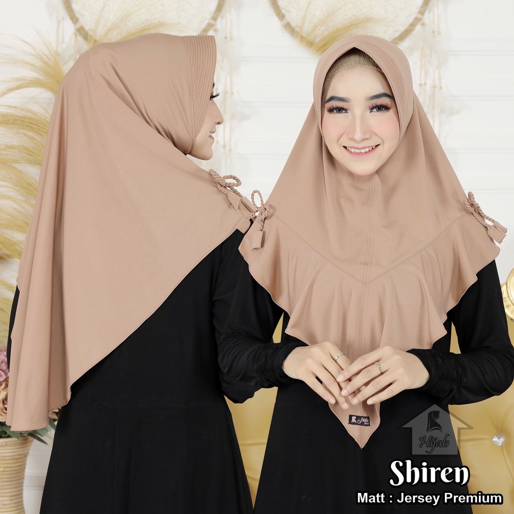 Jual Kerudung Instan Jersey Pita Kepang Model Shiren Hijab Instan ...