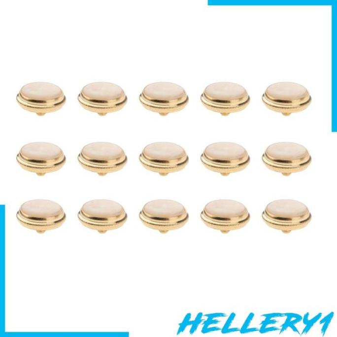 thumbnail image 2 of Jiayouy Gold Dark Blue Shell Inlay Trumpet Finger Buttons For 2 of 12
