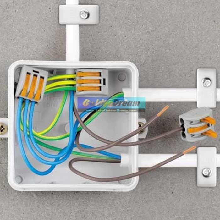 Wago Compact Connector 5 Conductors Terminal Block (Pack of 40) (222