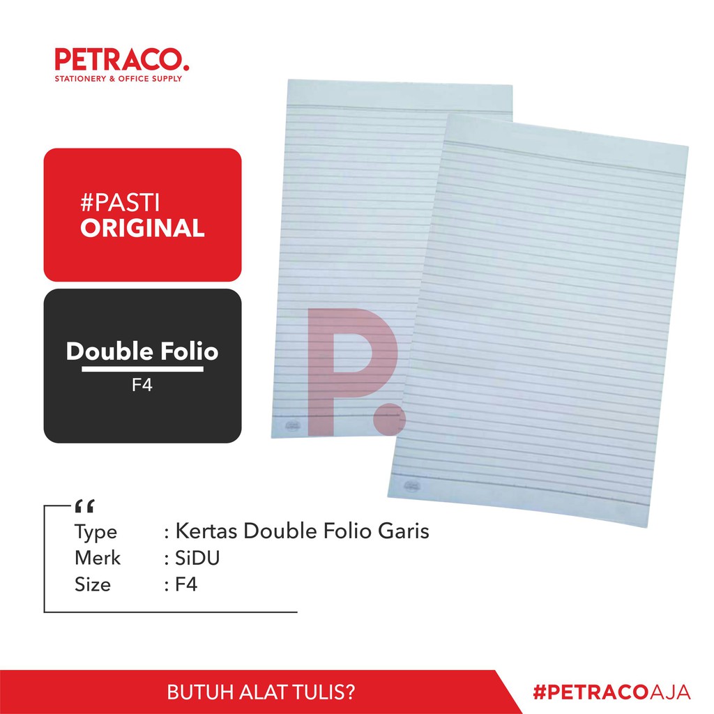 Jual Kertas Double Folio Garis Original Shopee Indonesia