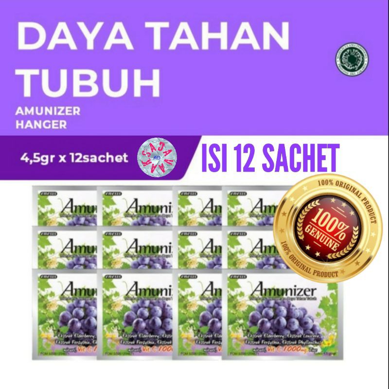 Jual AMUNIZER Vit C 1000mg isi 12 SACHET | Shopee Indonesia