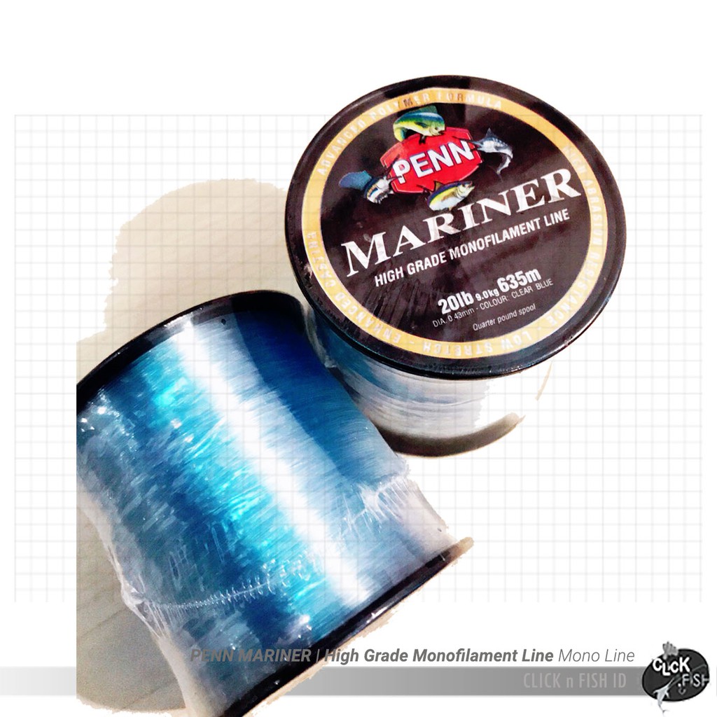 Jual PENN MARINER High Grade Monofilament Line Mono Line 9kg 20Lb Clear ...