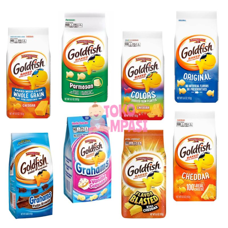 Jual Pepperidge Farm Goldfish Baked Crackers Snack Biskuit Keju Cemilan ...