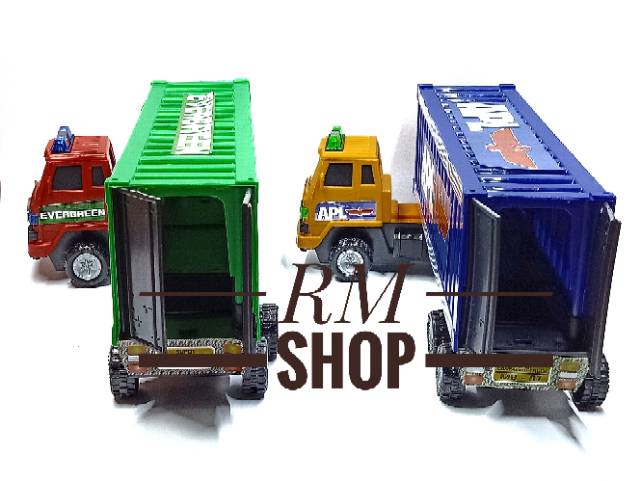 Jual Mainan truck container peti kemas mobil truck expedisi | Shopee ...