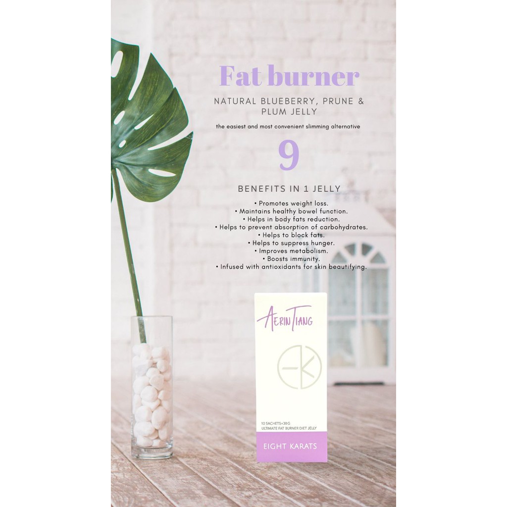 Jual Eight karats Diet Jelly Ultimate Fat Burner Eightkarats 10 BOX