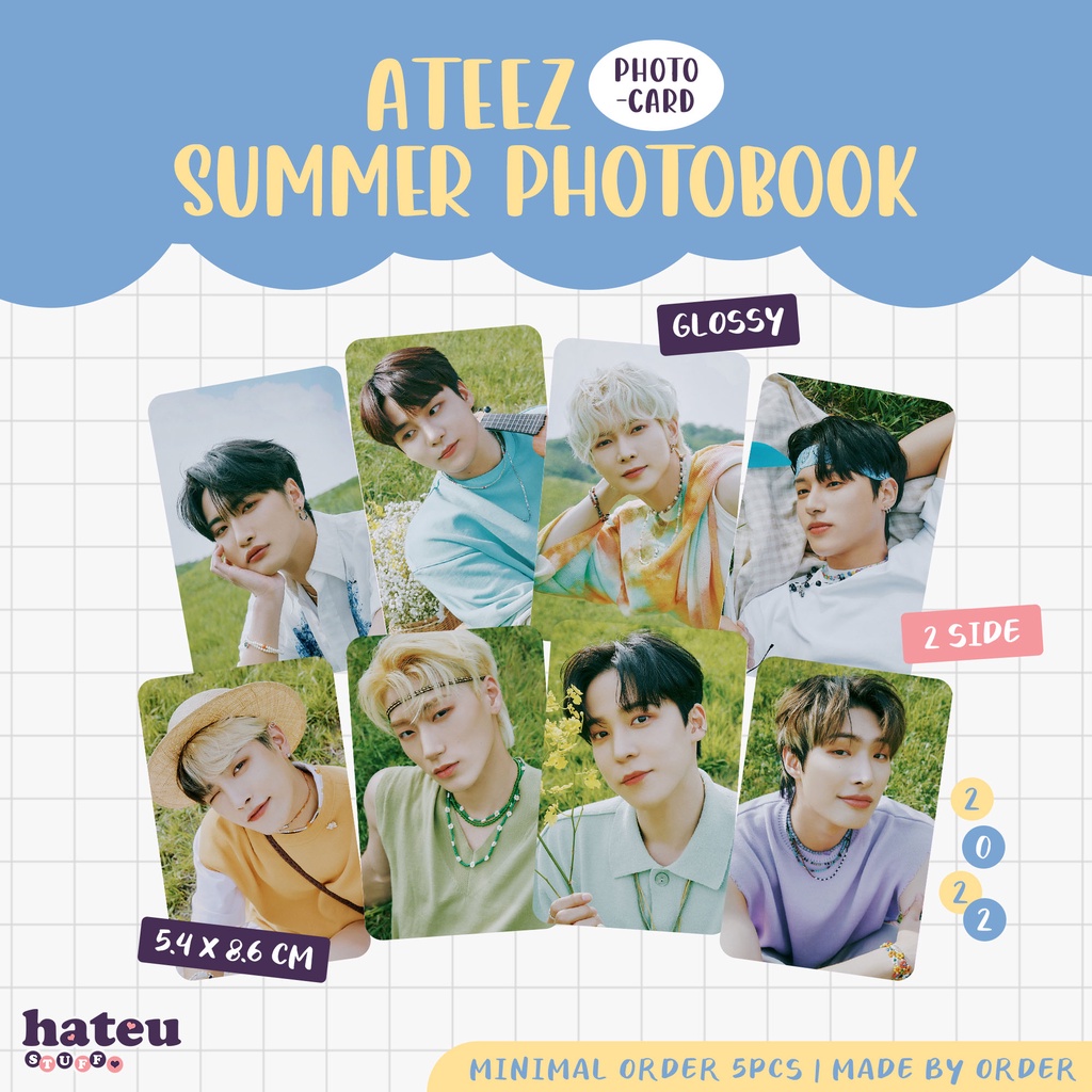 Jual ATEEZ Unofficial Photocard Summer Photobook 2022 Shopee Indonesia