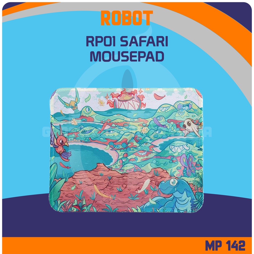 Jual Robot RP01 Safari Mouse Mat Anti Slip 220mm x 180mm Mousepad ...