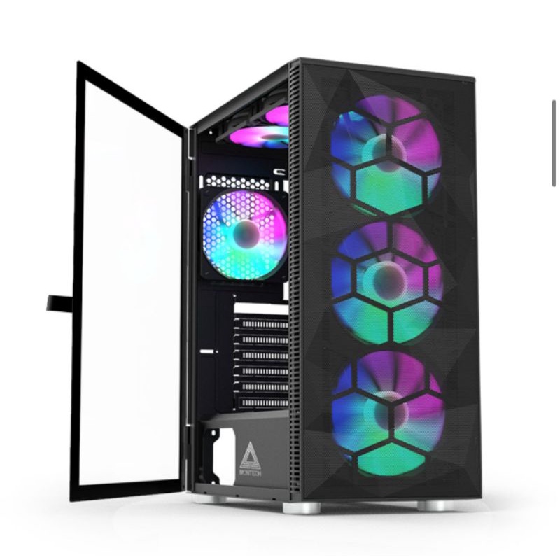 Jual CASING PC MONTECH X3 MESH FREE 6 FAN | Shopee Indonesia