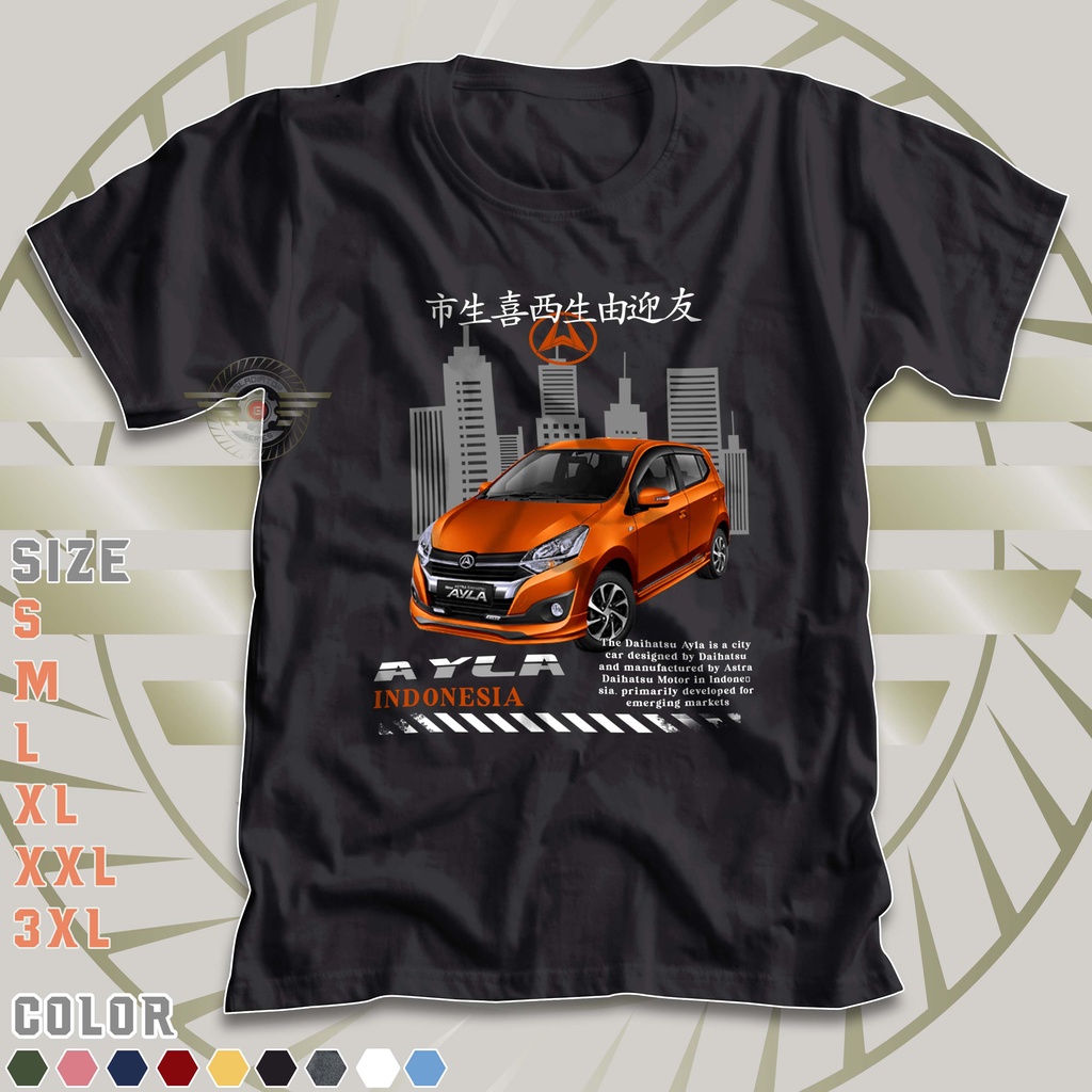 Jual KAOS MOBIL DAIHATSU AYLA INDONESIA | Baju Distro Otomotif Racing ...