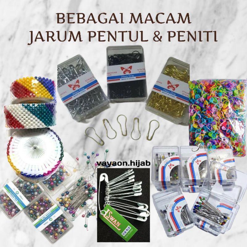 Jual PENITI BOHLAM LABU ANTI NYANGKUT / Jarum Pentul mini dan jumbo ...