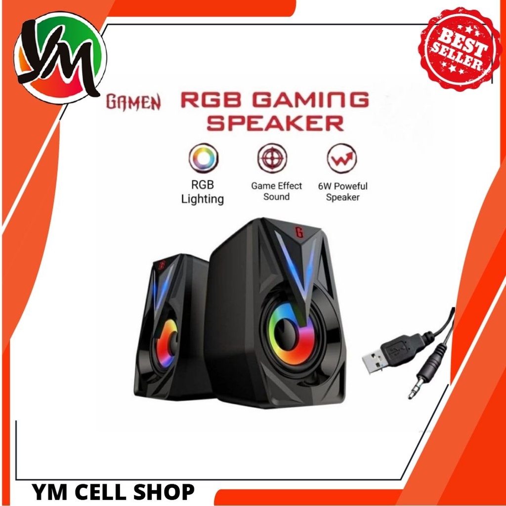 Jual Speaker Gamen Gs Gaming Rgb Light Speaker Gaming Gamen Shopee