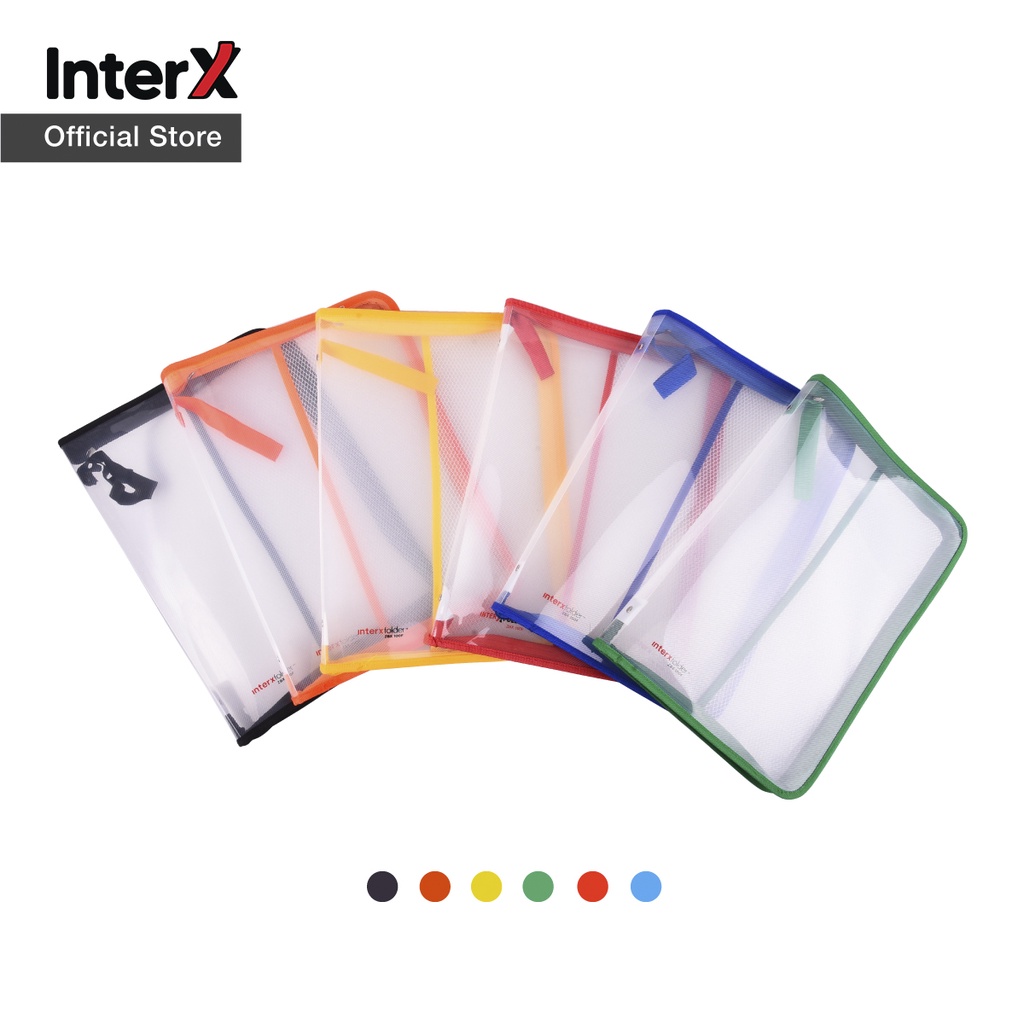 Jual InterX Folder Zipper Bag / Map Sleting Jaring Tempat Arsip Dokumen ...