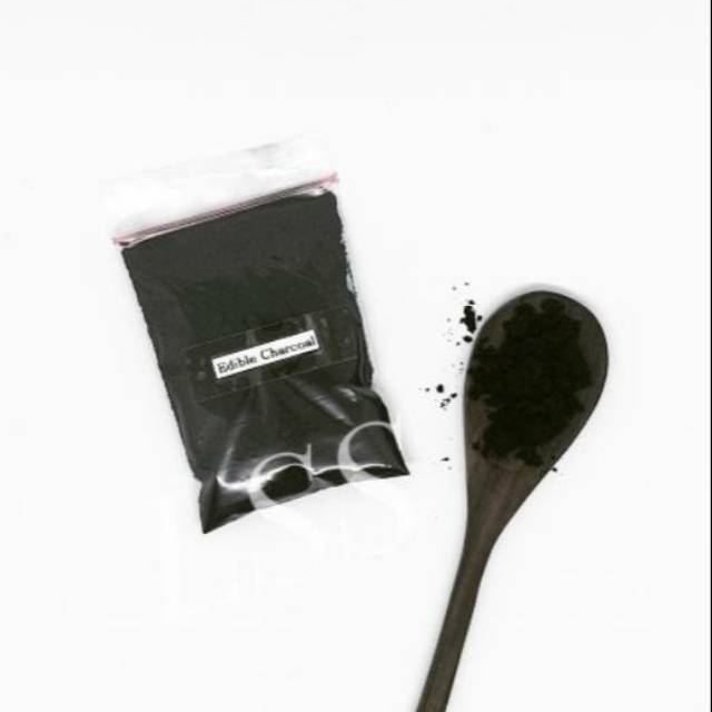 Jual Edible Activated Charcoal Powder 10 gr / Bubuk Arang untuk Masak