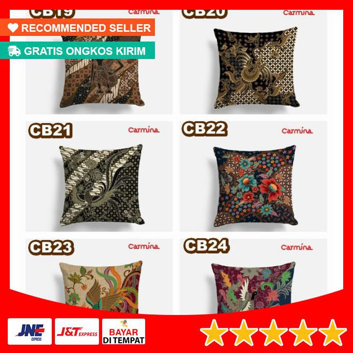 Jual Sarung Bantal Kursi Sofa Travel Motif Batik Ukuran X Cm Shopee Indonesia