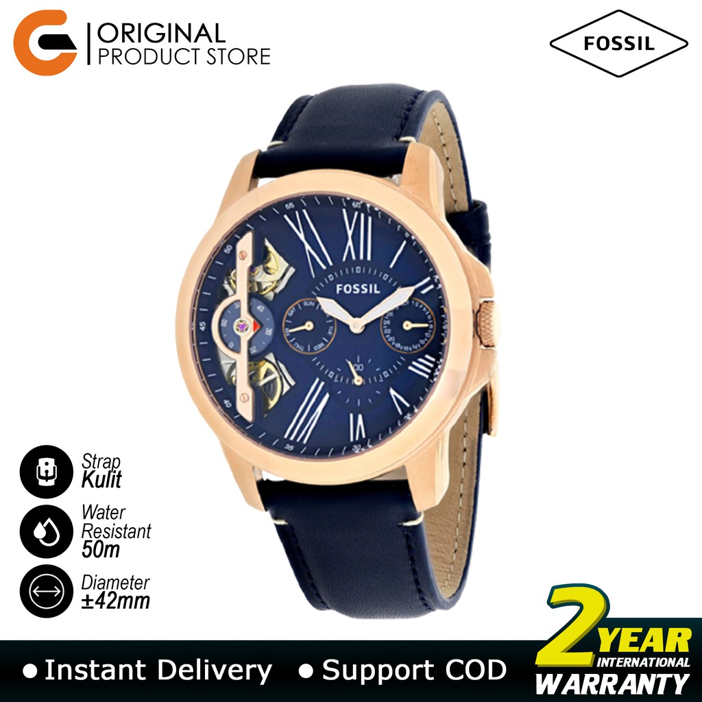 Jual [DAPATKAN HADIAH!] Fossil Jam Tangan Pria ME3154 Automatic Tali ...