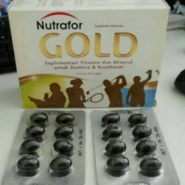 Jual Nutrafor Gold / multi vitamin isi 40 softgel | Shopee Indonesia