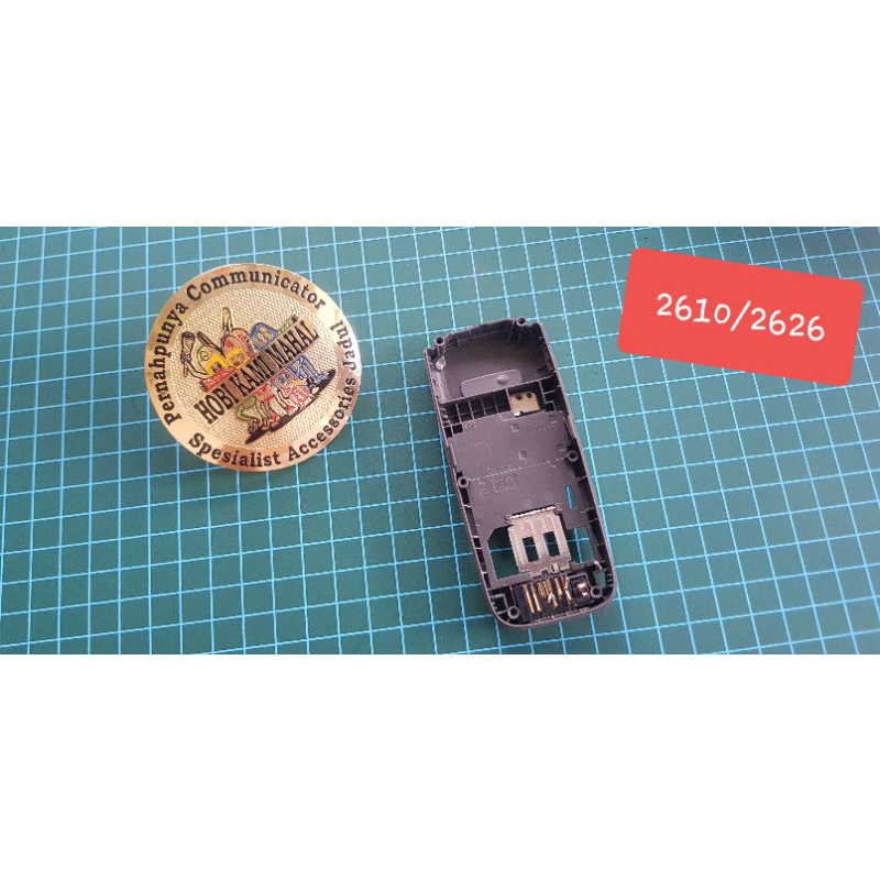 Borsa In Vera Pelle Con Clip Da Cintura Per Nokia 2610/2626 - Caseroxx Nero Con Finestra Trasparente