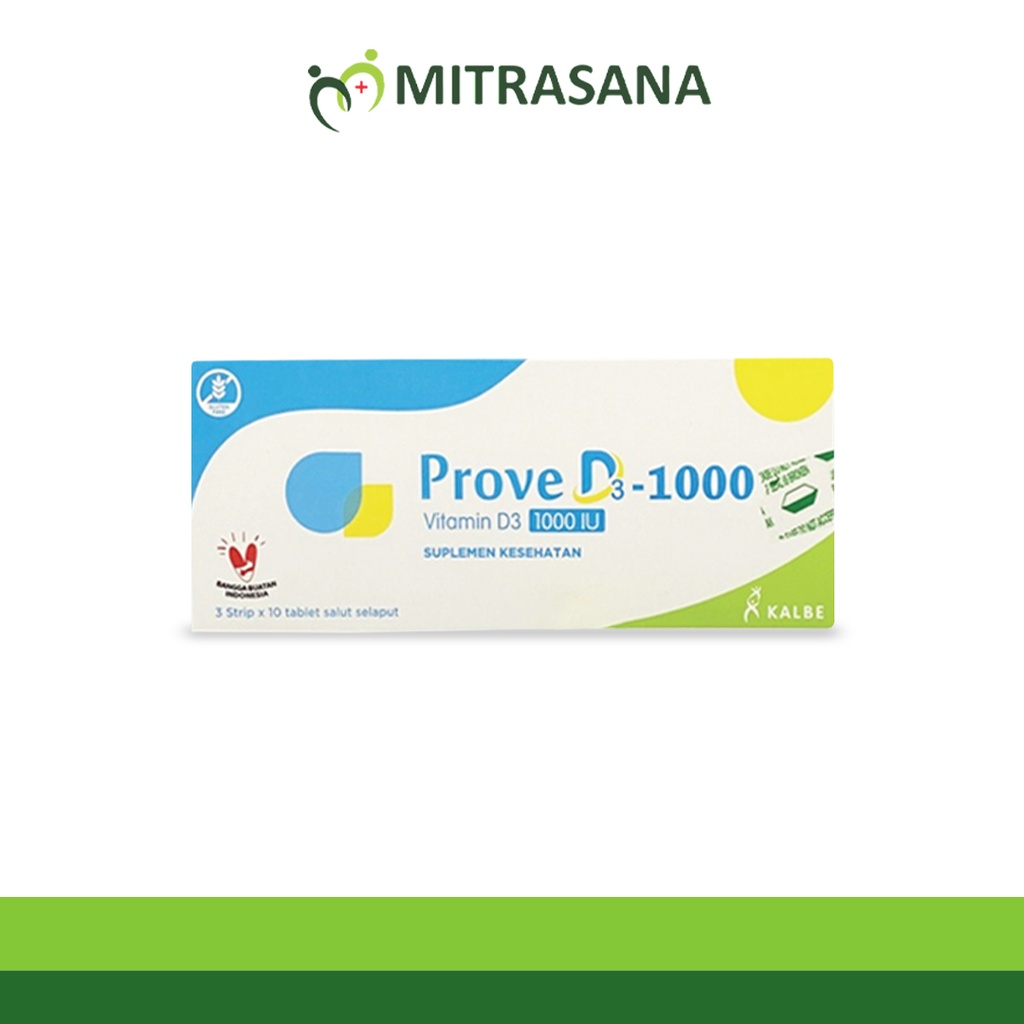 Jual PROVE D3 Tablet - Vitamin D3 1000 IU | Probe DK2 | Shopee Indonesia