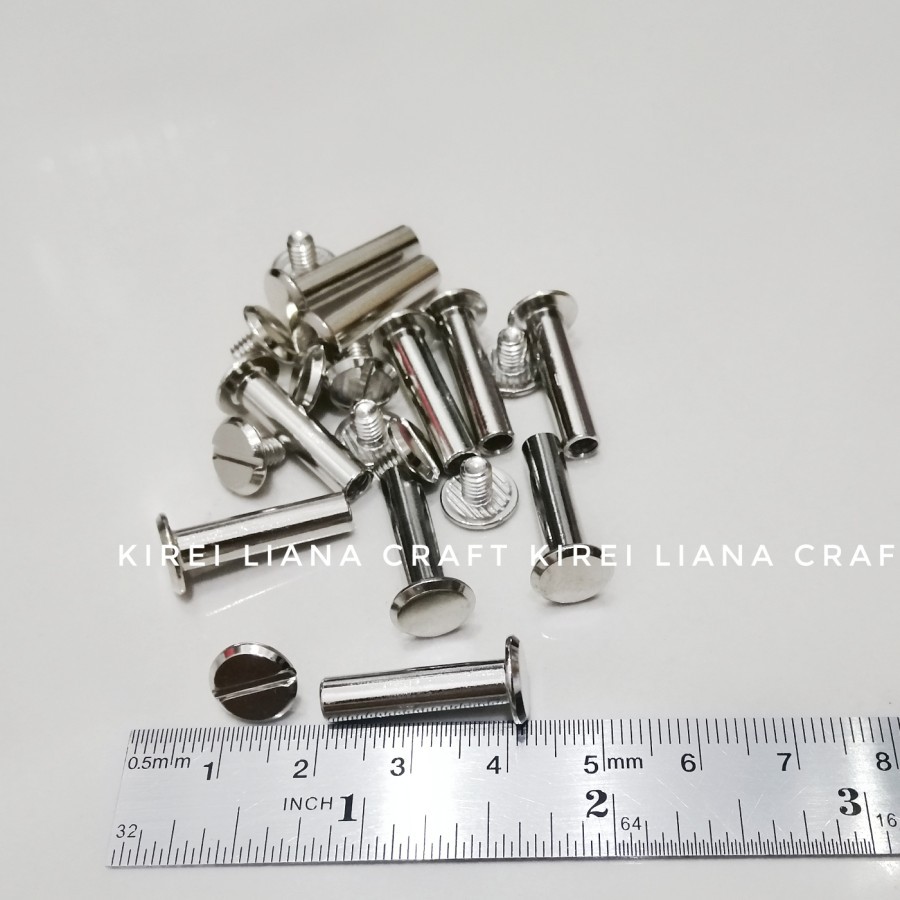 Jual Baut Skrup Screw Paku Rivet 20 x 10 mm - Nikel | Shopee Indonesia