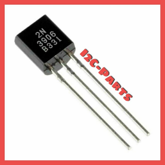 2N3906 PNP Transistor TO-92 40V and 200mA 0.2A in Pakistan